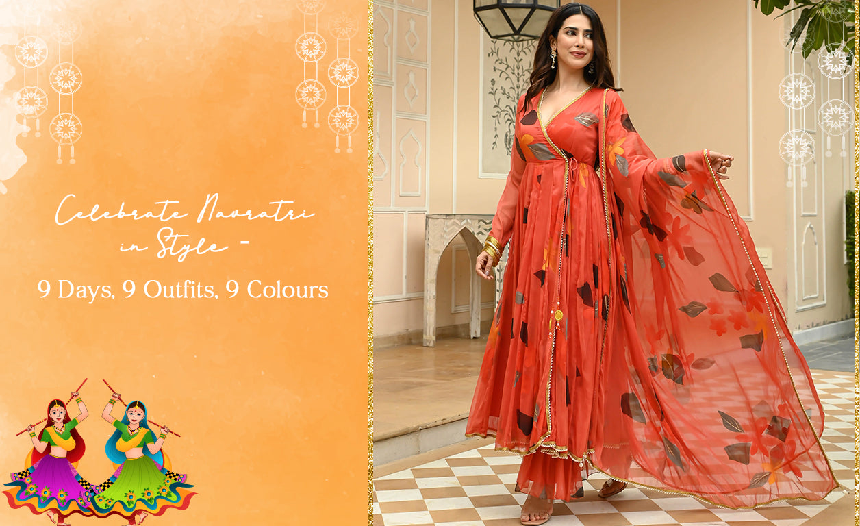 dasara festival 9 days colour dress Celebrate Navratri in Style