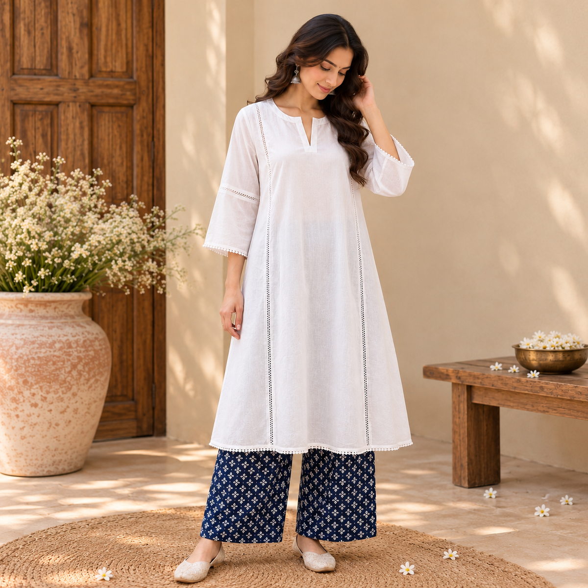 Pearl Cotton Co-ord Set