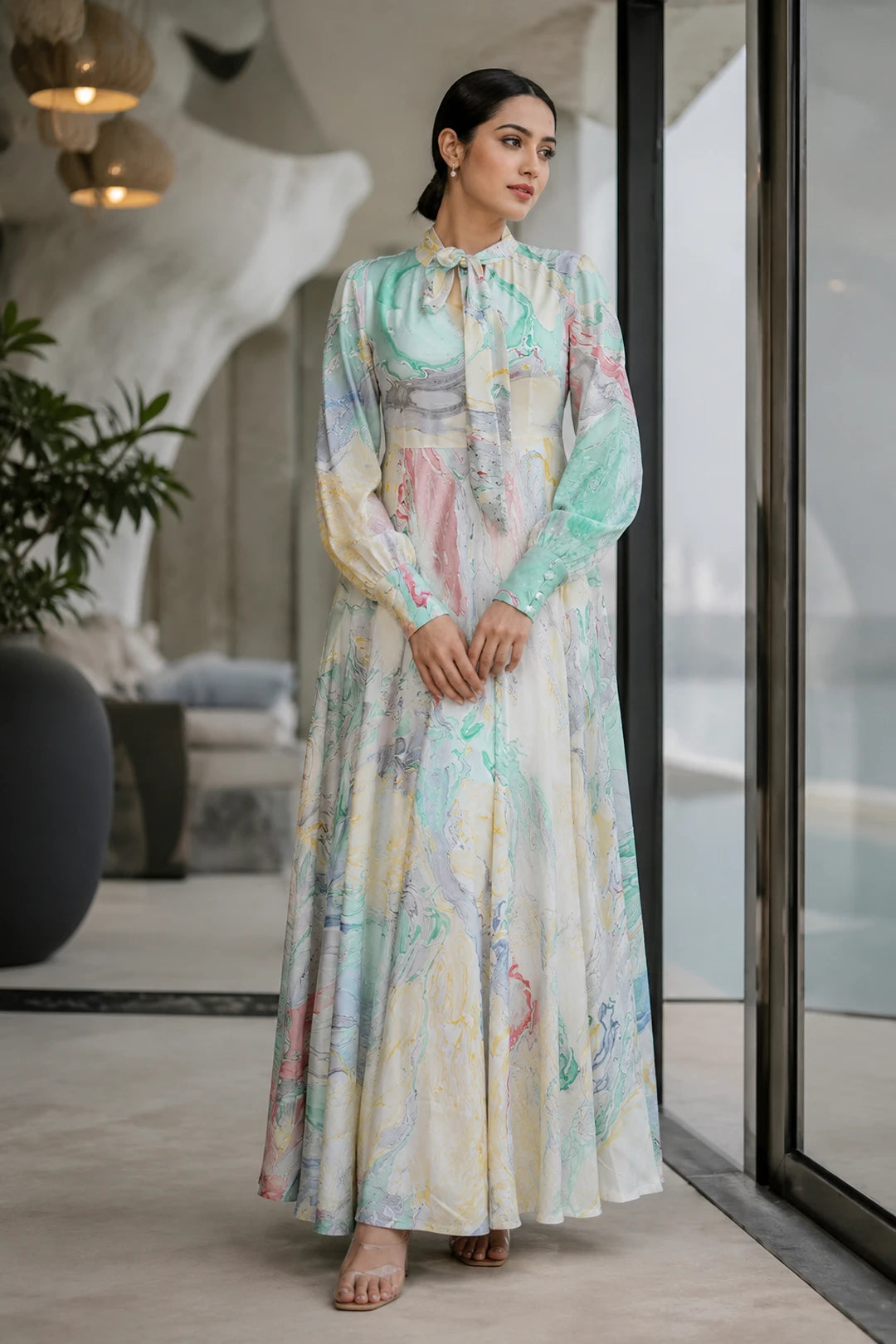 Abigail Marbled FD Maxi Dress