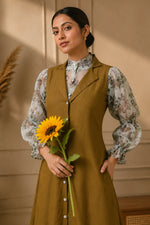 Livvy Floral Shirt & Olive Tunic Set