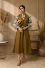 Livvy Floral Shirt & Olive Tunic Set