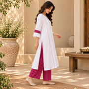 Cloud White Cotton Co-ord Set