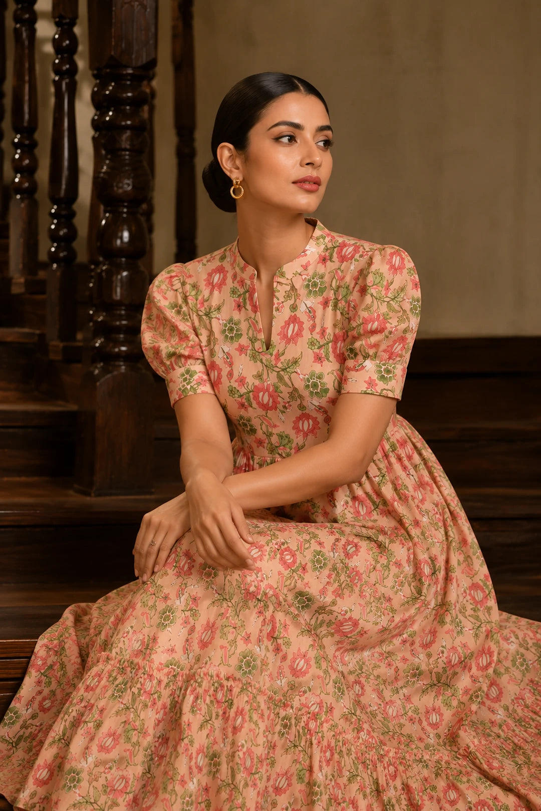 Portofino Floral Flared Dress