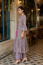 Adriti Top-Plazzo & Jacket Set