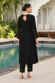 Deja Black Kurta-Pant Set