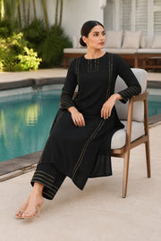 Deja Black Kurta-Pant Set