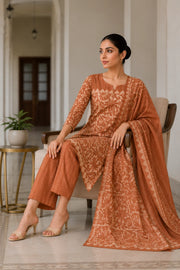 Tarita Block Printed Kurta-Pants & Dupatta Set