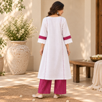 Cloud White Cotton Co-ord Set