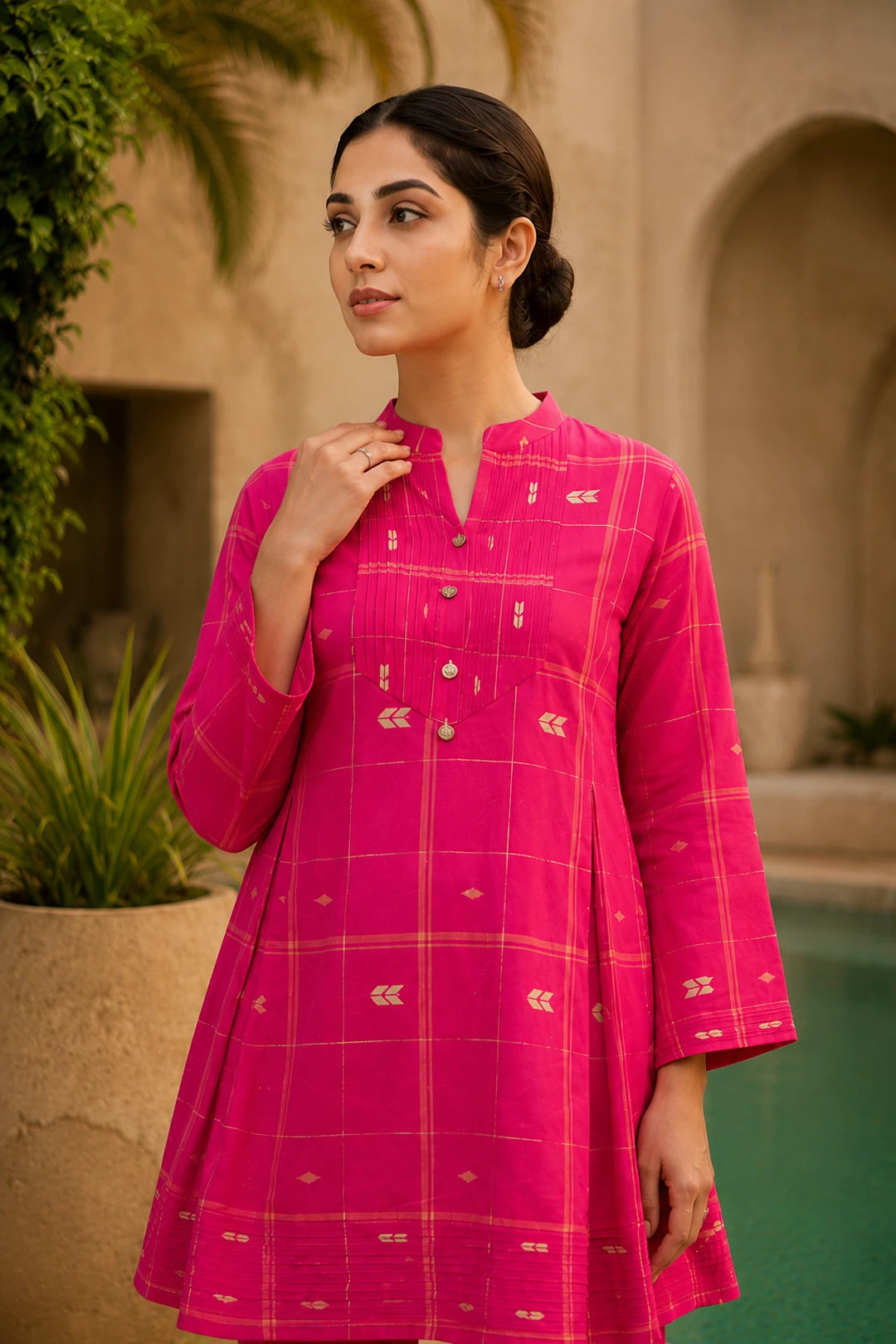 Amara A-Line Kurta & Bootcut Pants Set