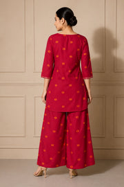 Ektha Yarn Dyed Cotton Kurta & Pants Set