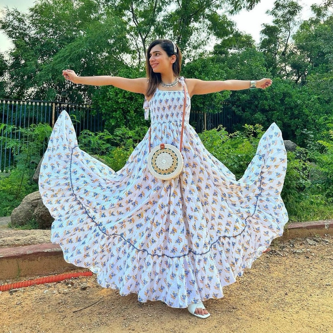 Buy Bunaai Bunch Of Happiness Designer Cotton Dress For Women Online Buy Bunaai Bunch Of Happiness Designer Cotton Dress For Women Online