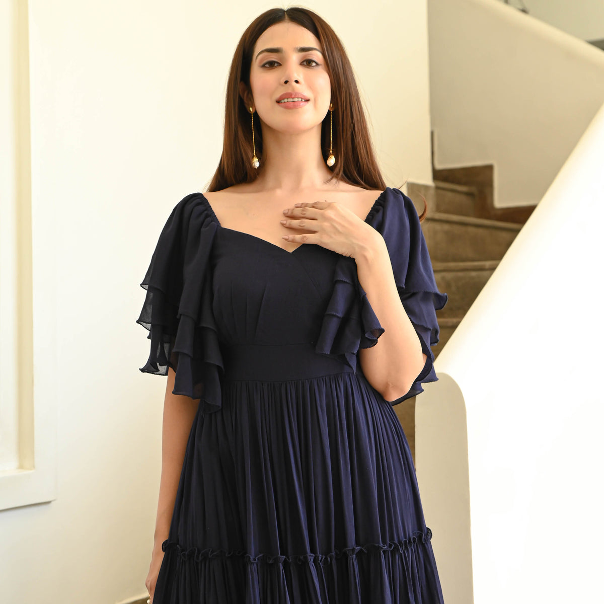Sweetheart Sweetheart Neckline Cotton Dress For Women Online