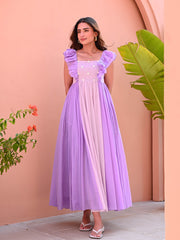 Shades of Lilac Cotton Dress