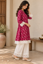 Magenta Cotton Co-ord Set