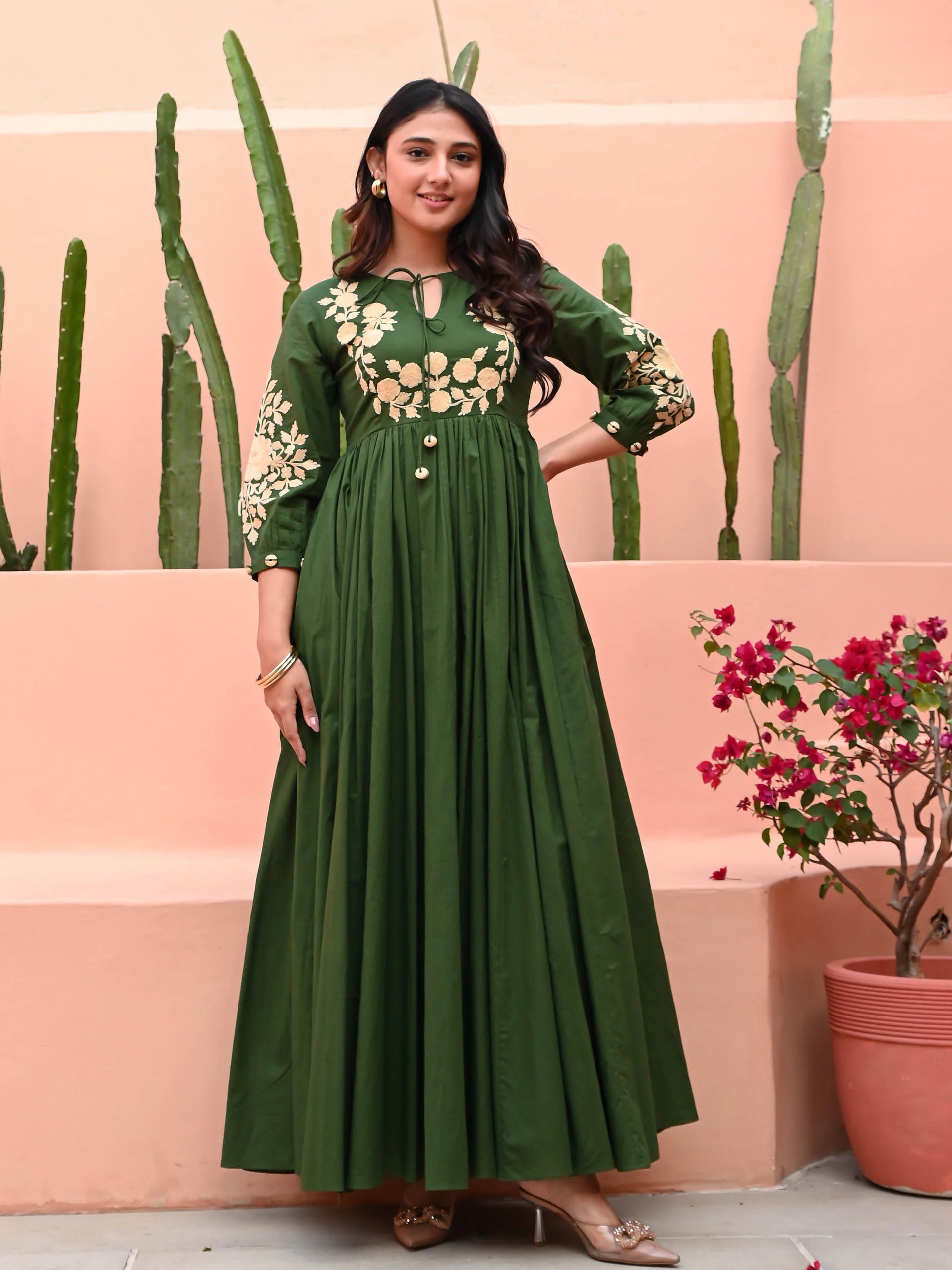 green embroidered dress Dark with Embroidery hot pink homecoming dress Color:Navy and Black Back Details French-African Boutique Le Marché