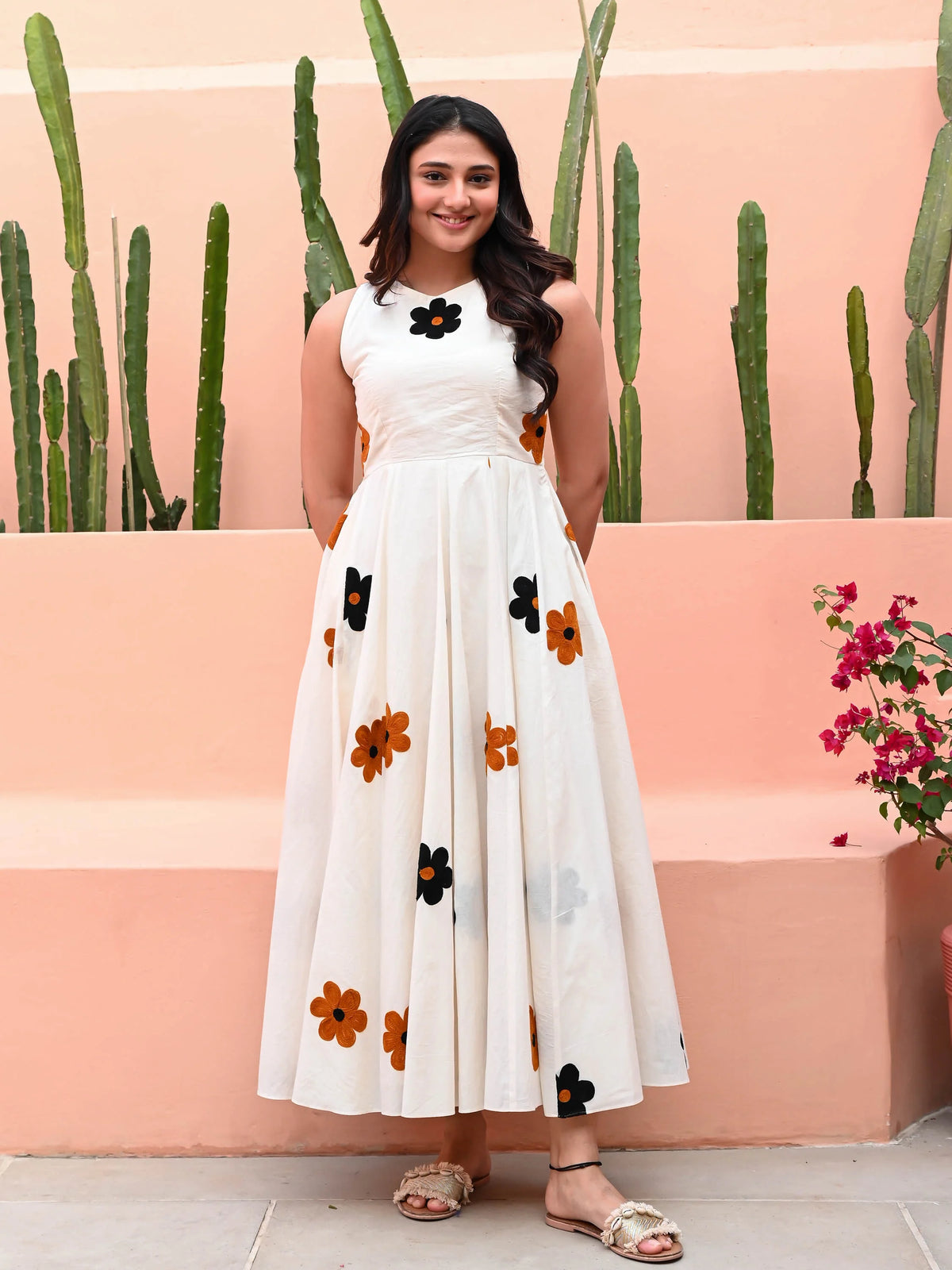 Snow White Embroidered Dress