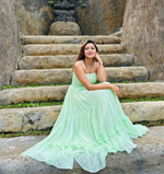 Mint Green Sequin Maxi Dress