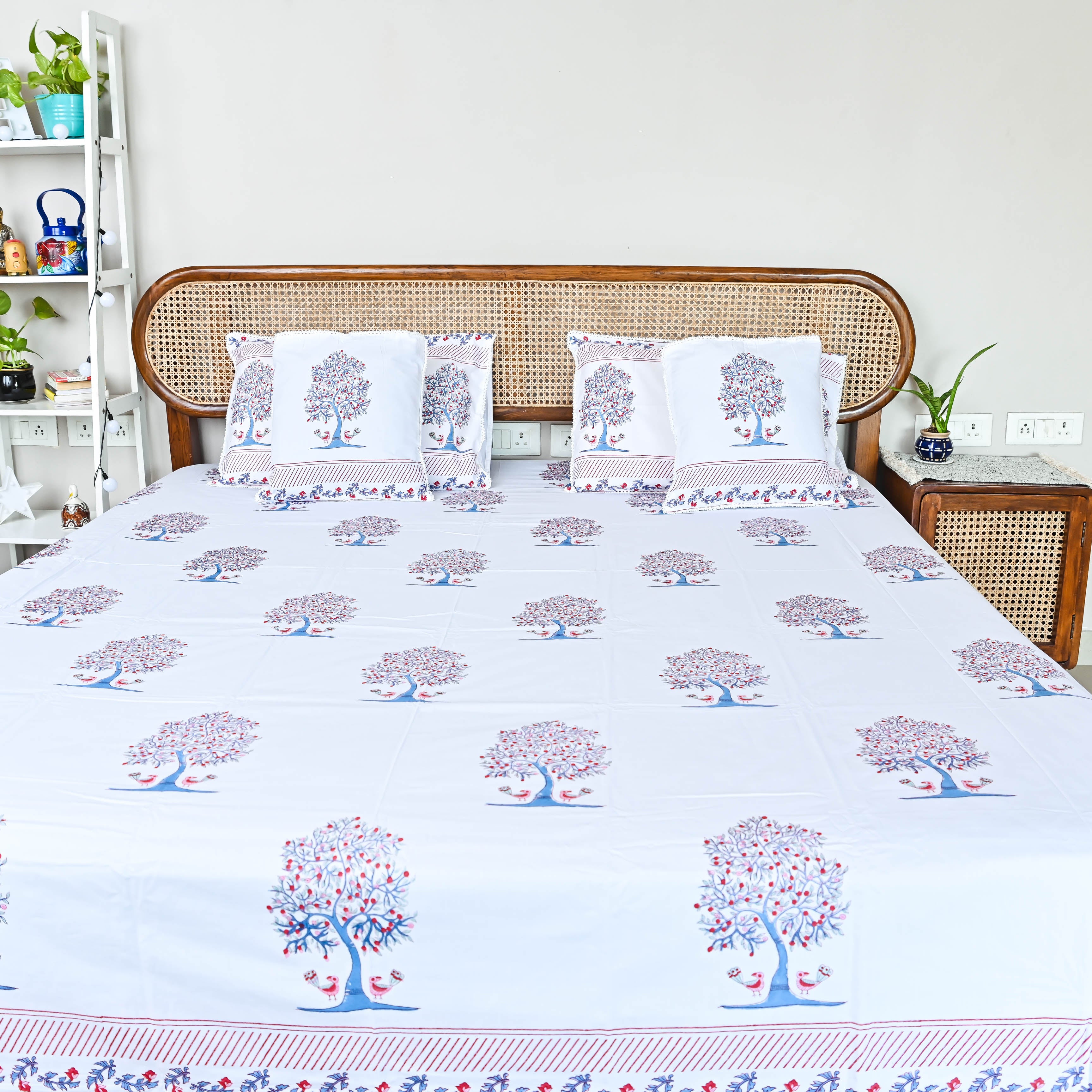 Cotton Handblock printed Bedsheet