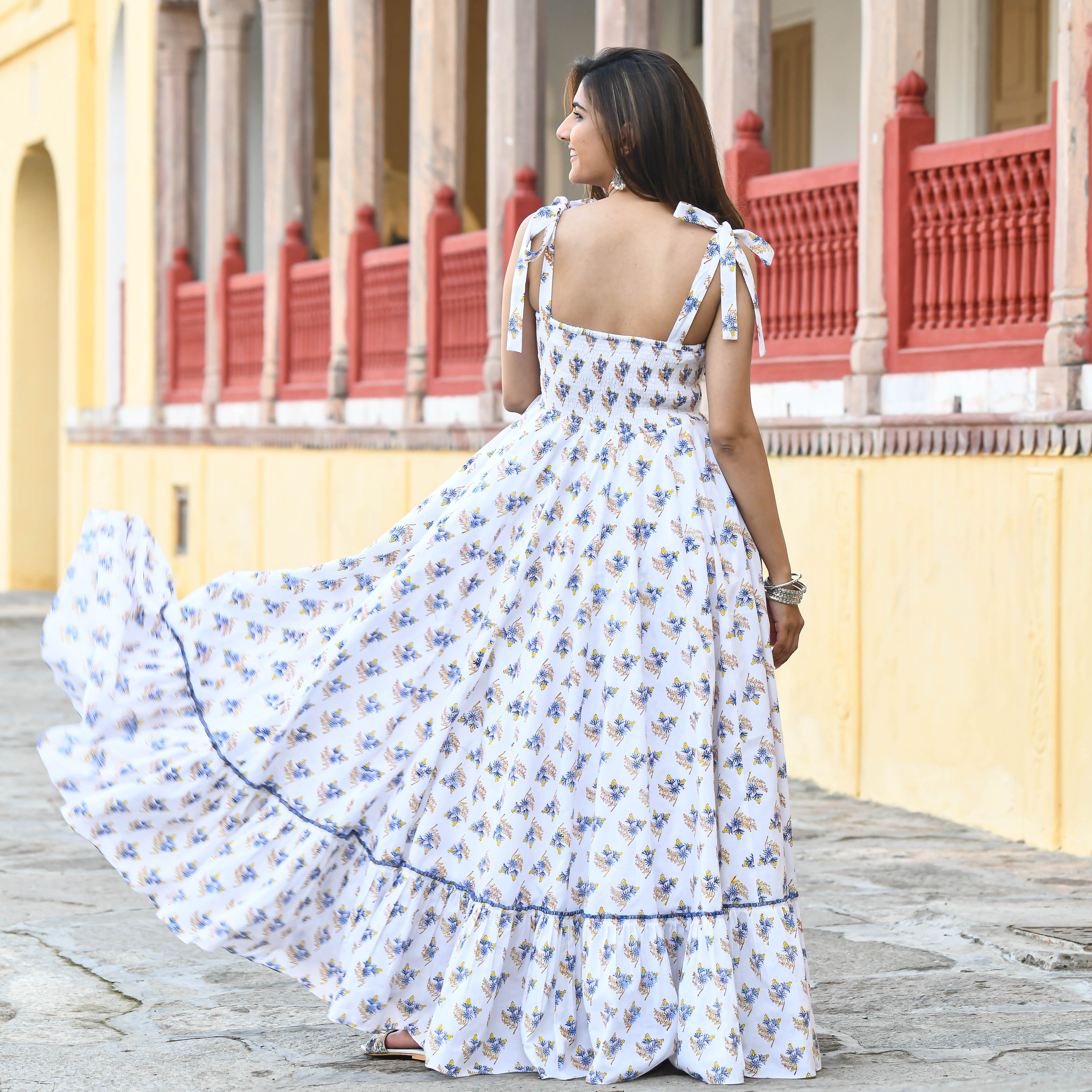 Buy Bunaai Bunch Of Happiness Designer Cotton Dress For Women Online Buy Bunaai Bunch Of Happiness Designer Cotton Dress For Women Online