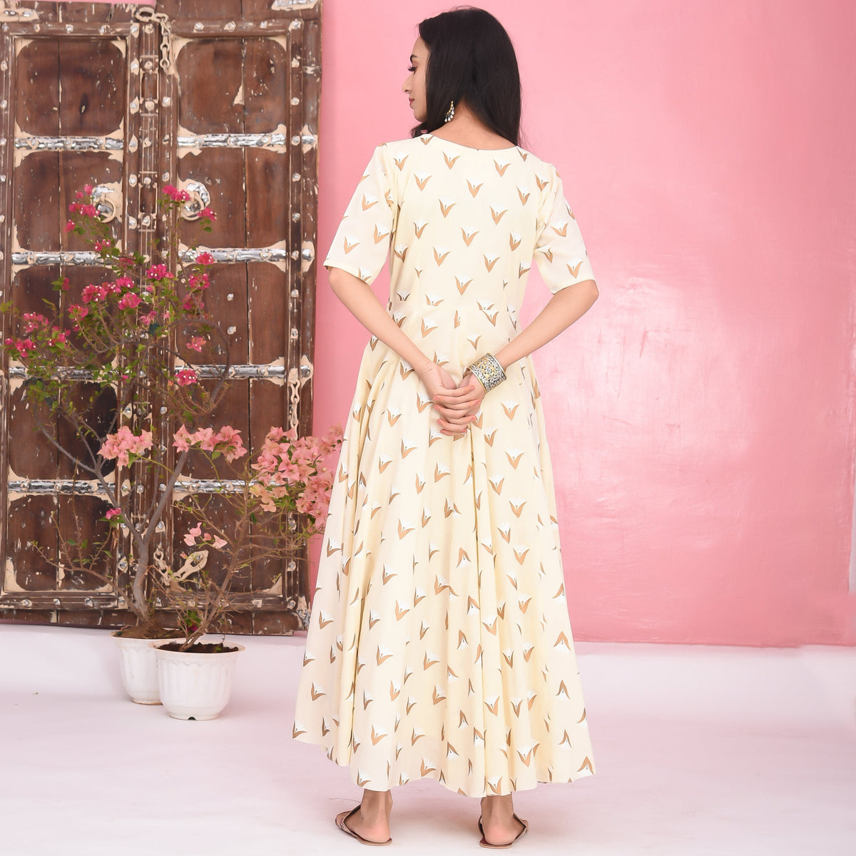 Cream Cotton Dress